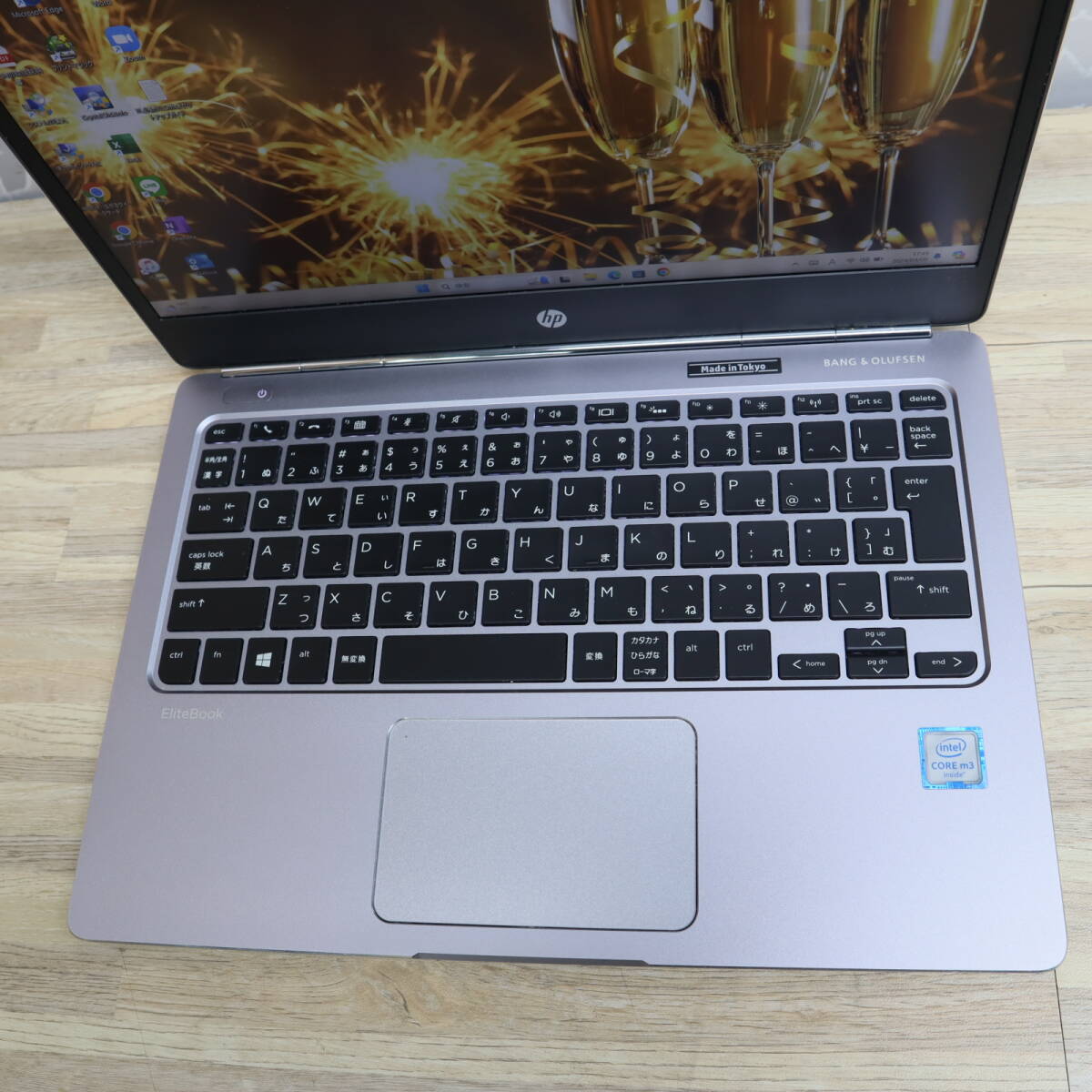 ★美品 新品SSD256GB メモリ8GB★ELITEBOOK FOLIO G1 Webカメラ Core m3 6Y30 Win11 MS Office2019 Home&Business ノートPC★P70282の画像5