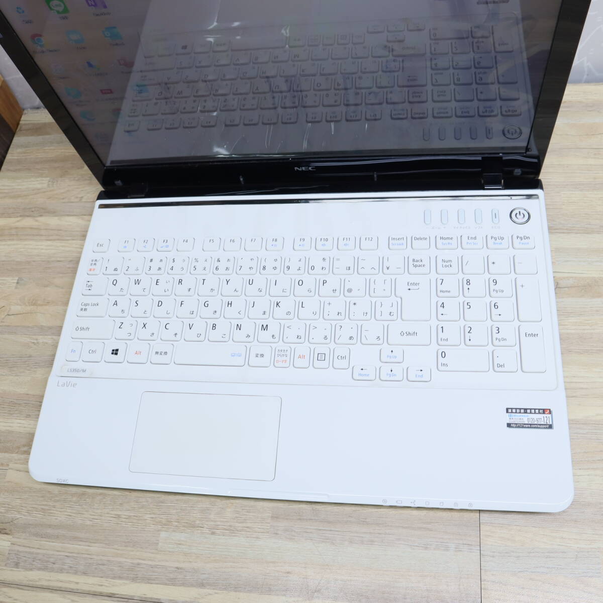 ★超美品 最上級4コアi7！新品SSD512GB メモリ16GB★LS350M Core i7-3610QM Webカメラ Win11 MS Office2019 Home&Business★P68710の画像5