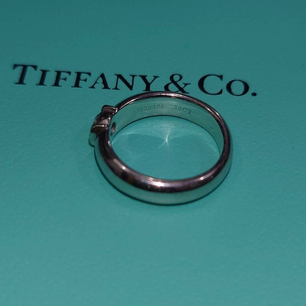 Tiffany&Co. ドッツ　ソリティア　プラチナリング