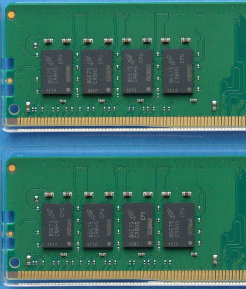 crucial16GBX2（32GB Kit）DDR4-2400 1.2V CL17 デスクトップ用メモリ USED 送料無料_画像6