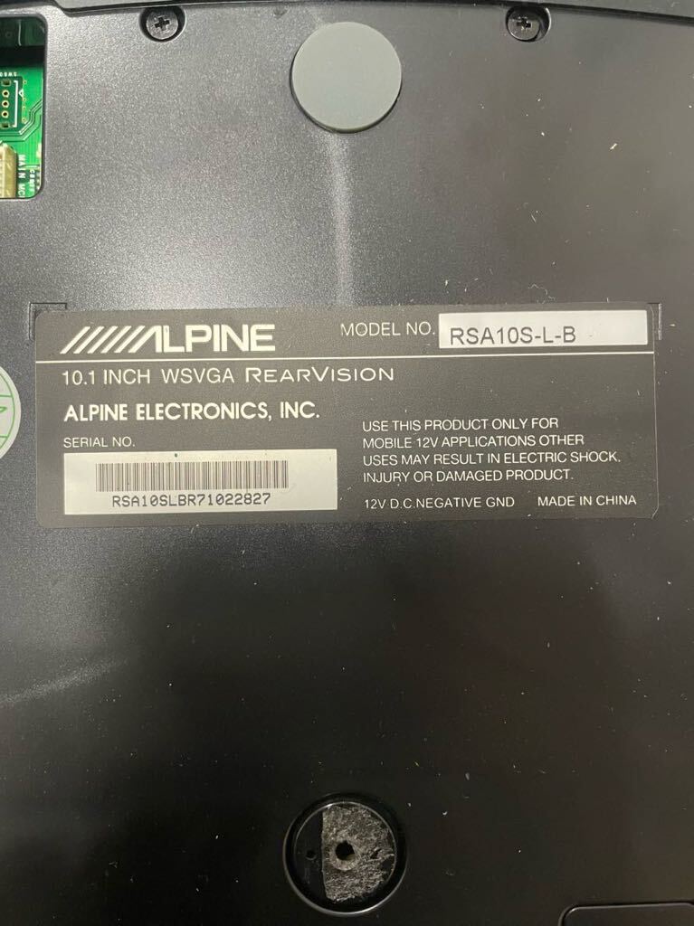 ALPINE Alpine 10.1 type flip down monitor RSA10S-L-B 80 Voxy .. removal beautiful secondhand goods 15000 jpy selling out 
