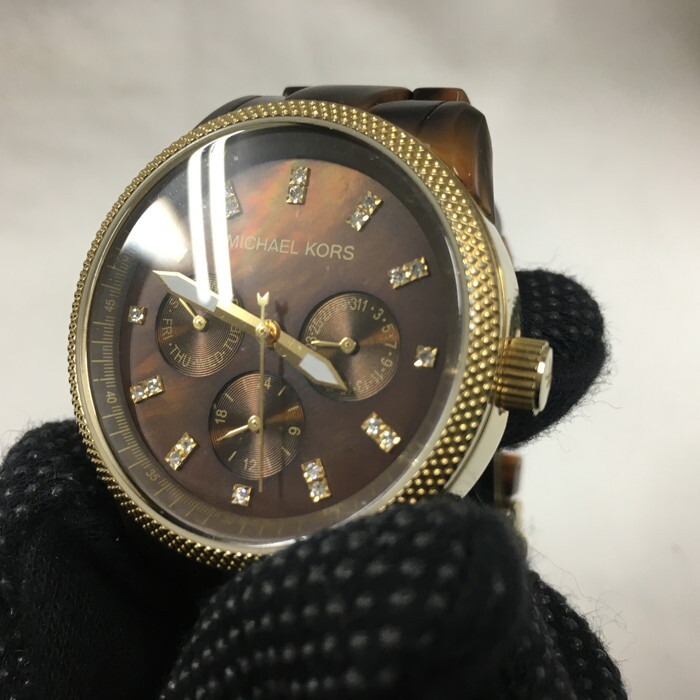 MICHAEL KORS レディース腕時計 MK-5038 べっ甲柄 クオーツ [jgg]_画像4