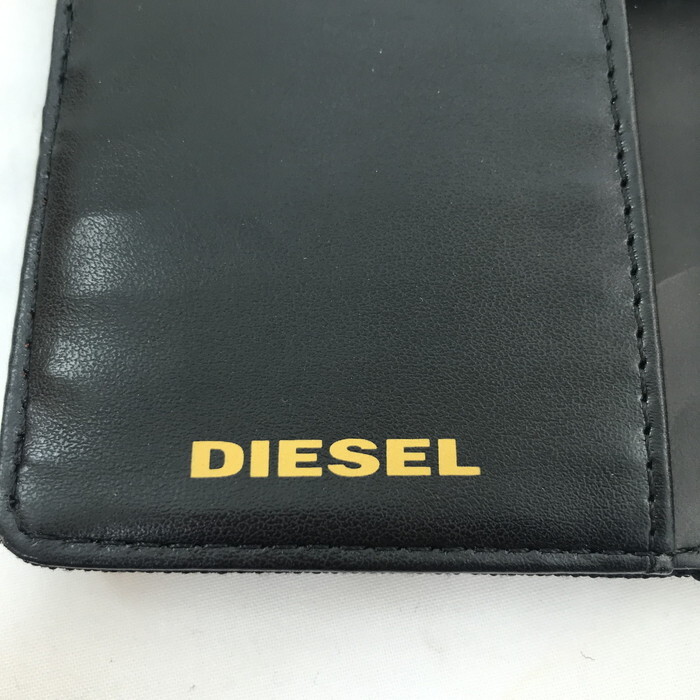 DIESEL カードウォレット 二つ折り財布 X06480 ブラック [jgg]