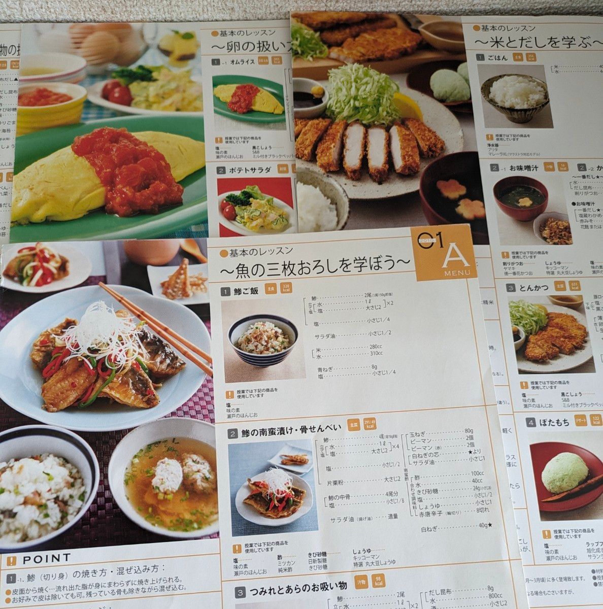 【ABCクッキング】基本レシピ ７枚