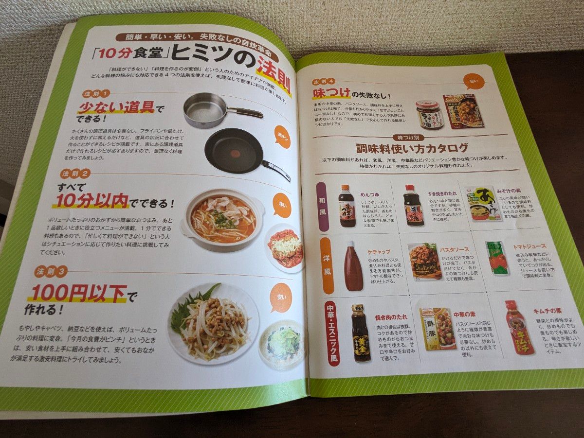 スピードCookingレシピ 5点/「10分食堂」1冊+ABCクッキング 4枚