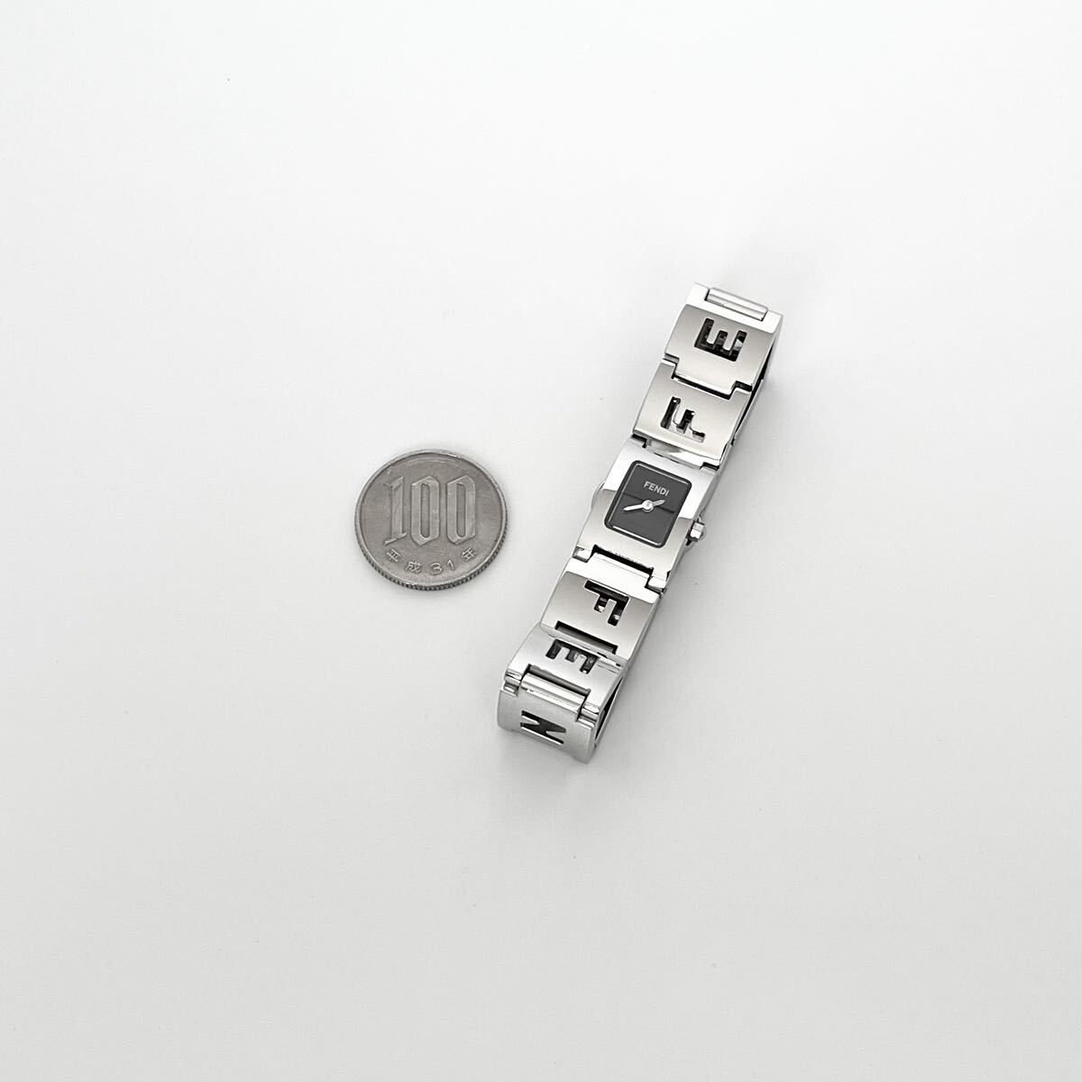 【稼働】磨き済み フェンディ FENDI 3150L レディース 腕時計 美品 電池新品 ブラック文字盤 s1586_画像9