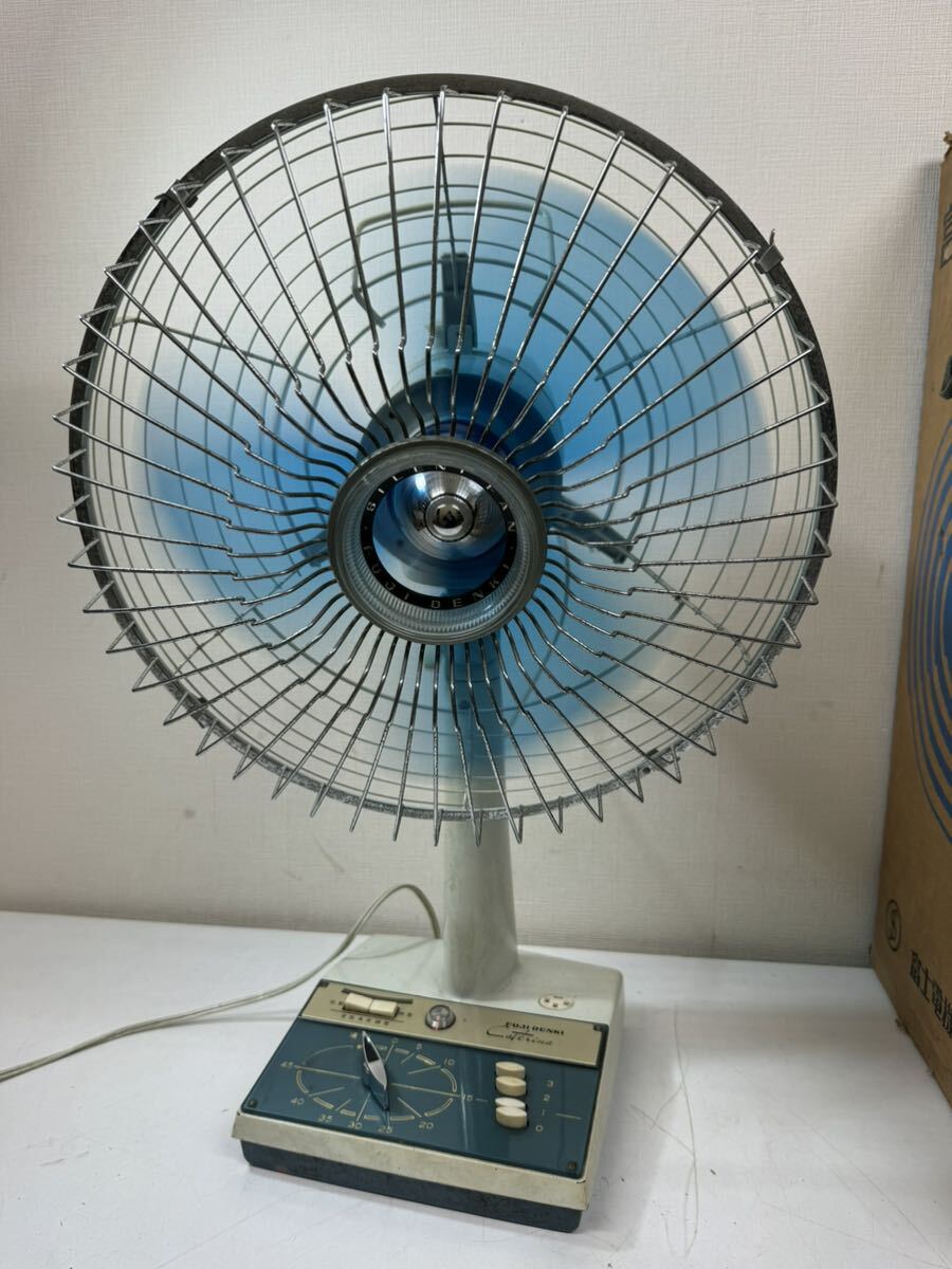 昭和レトロ 扇風機 富士電機 FTD 3064A SILENT FAN カテリーナ 箱付きの画像2