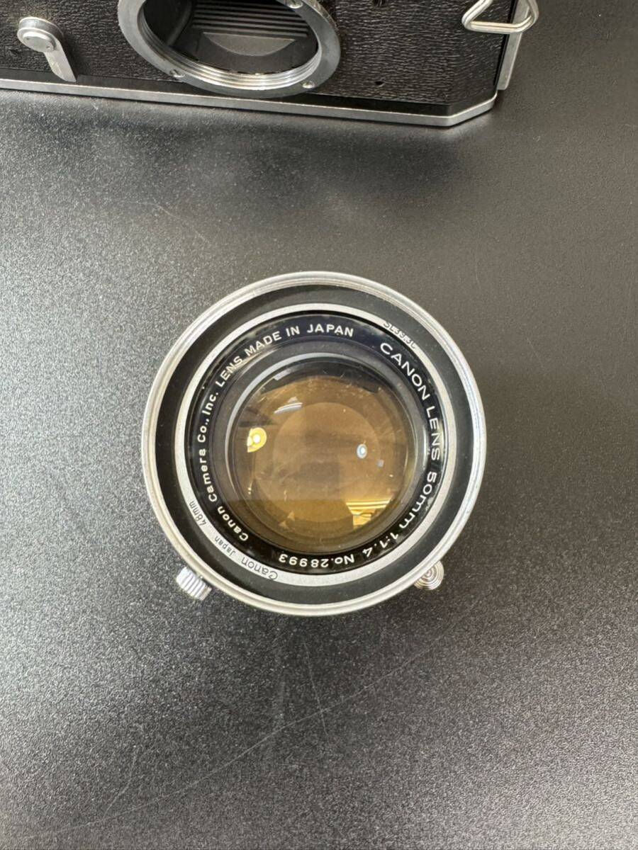 CANON MODEL P 50mm 1:1.4 レンジファインダー フィルムカメラ キャノン カバー付き 現状の画像4