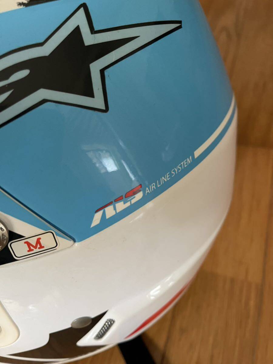 新品未使用?JT RacingのALS-02？ヘルメット 限定モデル ダルメシアン オフロードヘルメット フルフェイス モトクロス Mサイズの画像5