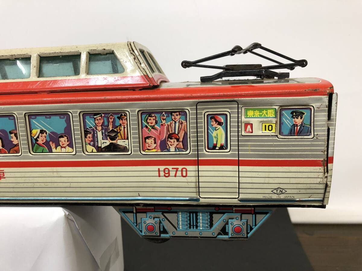 ブリキのおもちゃ 野村トーイ電車 超特急展望車 東京ー大阪 A１０ 1970 昭和レトロの画像4