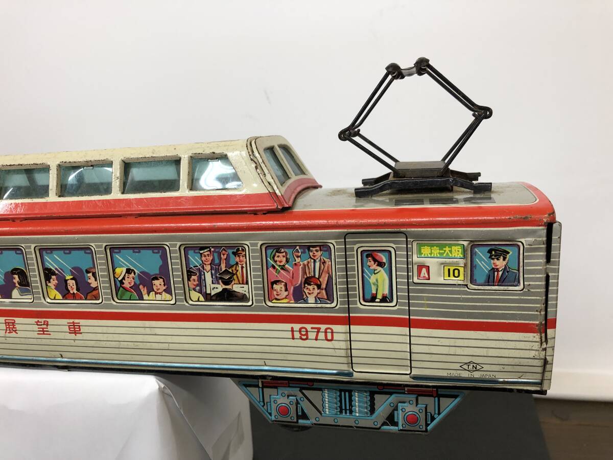 ブリキのおもちゃ 野村トーイ電車 超特急展望車 東京ー大阪 A１０ 1970 昭和レトロの画像5