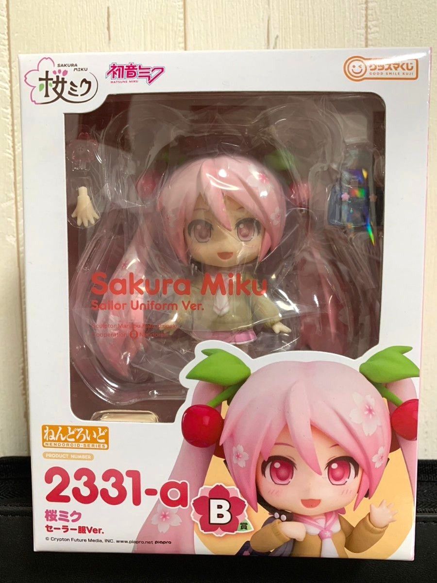 グッスマくじ 桜ミク 初音ミク 2024 ねんどろいど 2331-a B賞 桜ミク セーラー服Ver. フィギュア