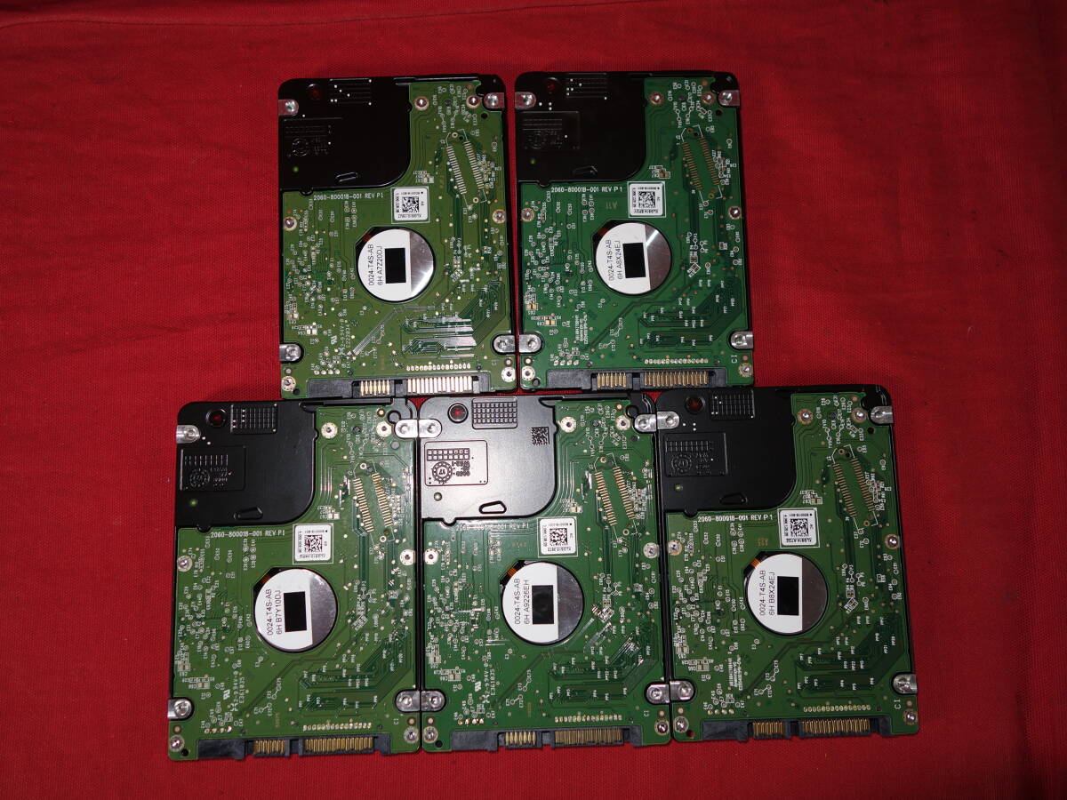 WD Black　WD5000LPLX-08 【500GBx5】 中古 SATA 2.5インチ 7mm厚 内蔵ハードディスク　10000時間以内/レターパック 【10日間保証】 複数4_画像4
