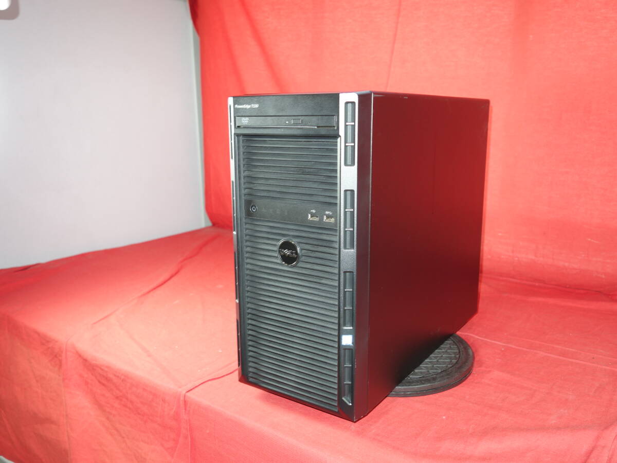 【Xeon E3-1220V5】 DELL PowerEdge T130 【BIOS確認済】 メモリ8GB/HDDなし/OSなし 中古 タワー型サーバ 【ジャンク】の画像1