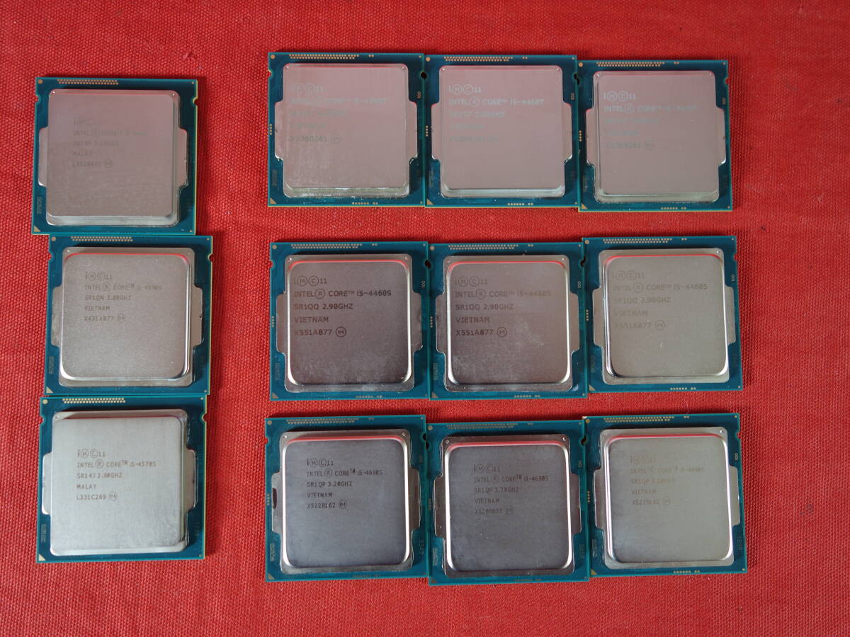 Intel Core i5-4460T/4460S/4690S/4590S/4570S/4440 【BIOS確認済】 中古 CPU 合計12個セット 【10日間保証】の画像1