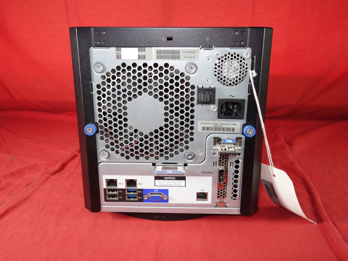 HP　ProLiant MicroServer Gen8 【Core i3-3240】 【BIOS確認済】 メモリ8GB/HDDなし　中古 サーバ 【ジャンク】_画像6