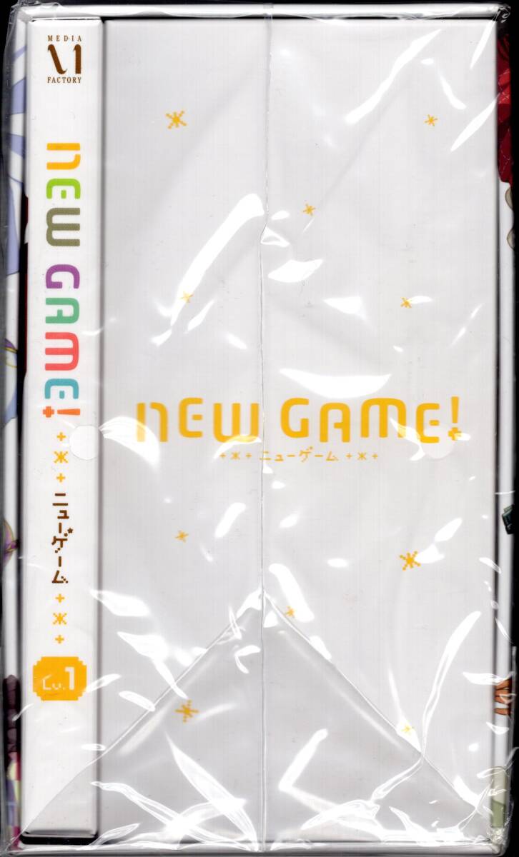 Blu-ray　NEW GAME! ニューゲーム LV.1 第１巻（新品未開封/初回限定版/全巻収納BOX付）_画像2