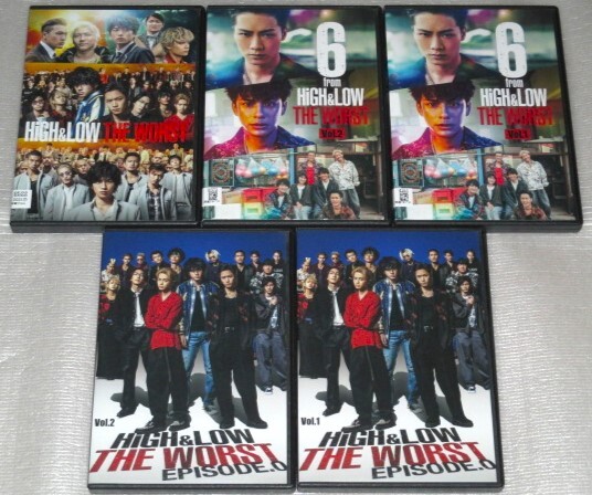 HIGH&LOW THE WORST 6from 全2巻&episode 0 全2巻&劇場版 セット HIGH&LOW THE WORST 6from 全2巻&episode 0 全2巻&劇場版 セット