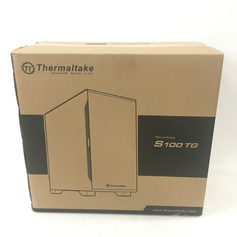 TEI 【中古美品】 Thermaltake S100 TG Snow Edition CA-1Q9-00S6WN-00 ミニタワー型PCケース ホワイト 未開封 〈088-240411-MK-1-TEI〉_画像1