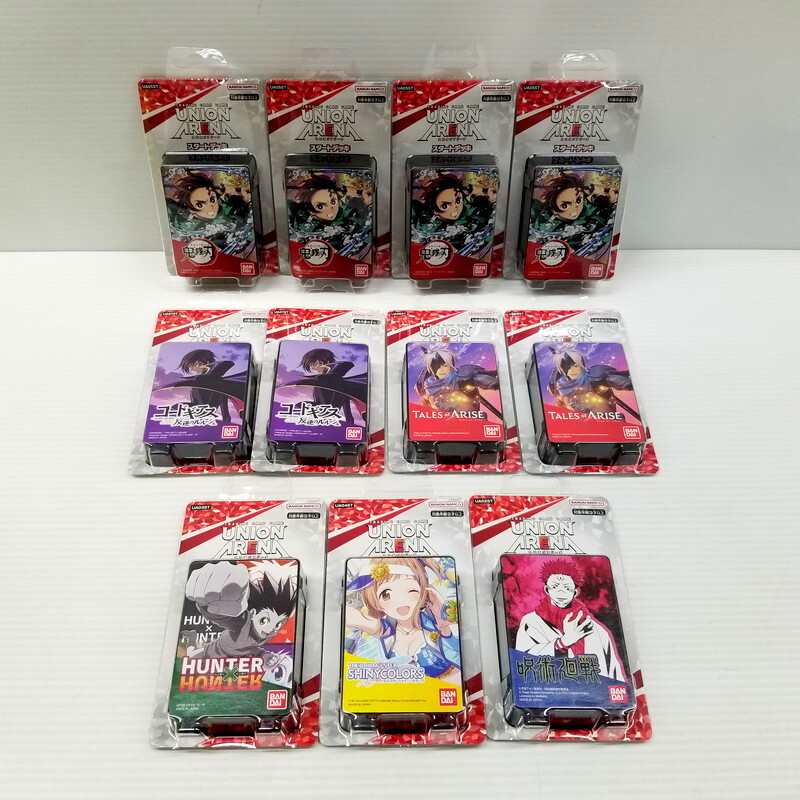 IZU 【中古美品】 UNION ARENA ユニオンアリーナ まとめ売り Tales of ARISE HUNTER×HUNTER 他 セット 〈080-240427-AS-09-IZU〉_画像1