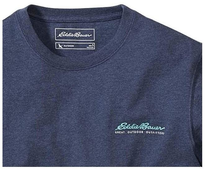 新品未開封 Eddie Bauer エディバウアー 半袖EBフラグメントピークTシャツ US Sサイズ (日本 Mサイズ) ホワイト 胸囲99cm 送料無料_画像4