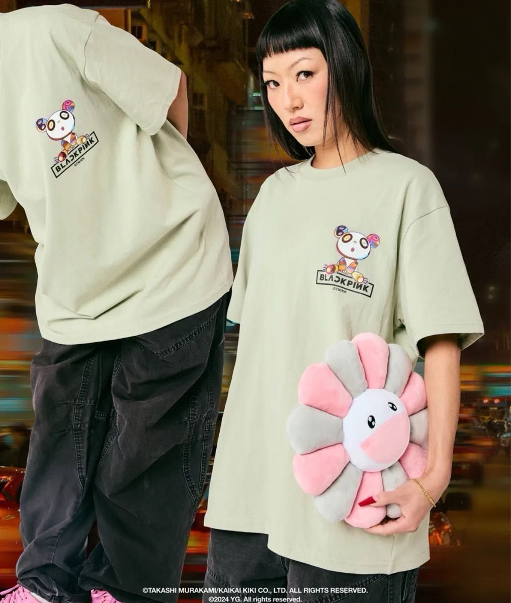 BLACKPINK 村上隆 プラックピンク Tシャツ Mサイズ ホワイト BLACKPINK 村上隆 プラックピンク Tシャツ Mサイズ ホワイト