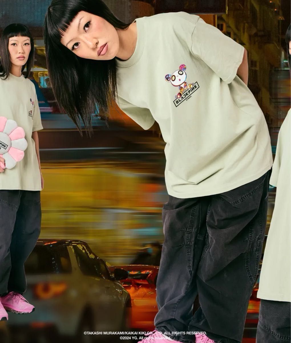 BLACKPINK 村上隆 プラックピンク Tシャツ Mサイズ ホワイト BLACKPINK 村上隆 プラックピンク Tシャツ Mサイズ ホワイト