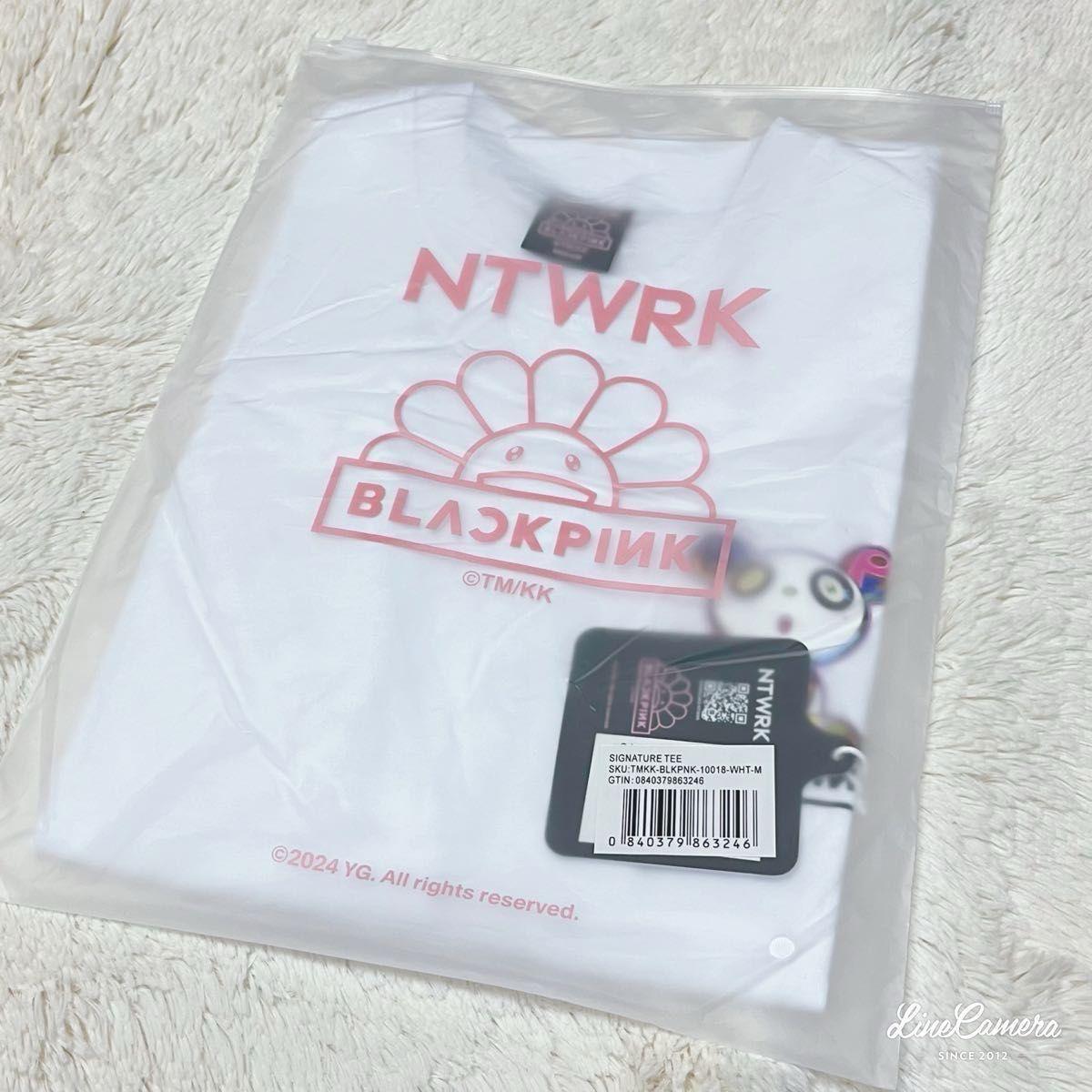 BLACKPINK 村上隆 プラックピンク Tシャツ Mサイズ ホワイト BLACKPINK 村上隆 プラックピンク Tシャツ Mサイズ ホワイト