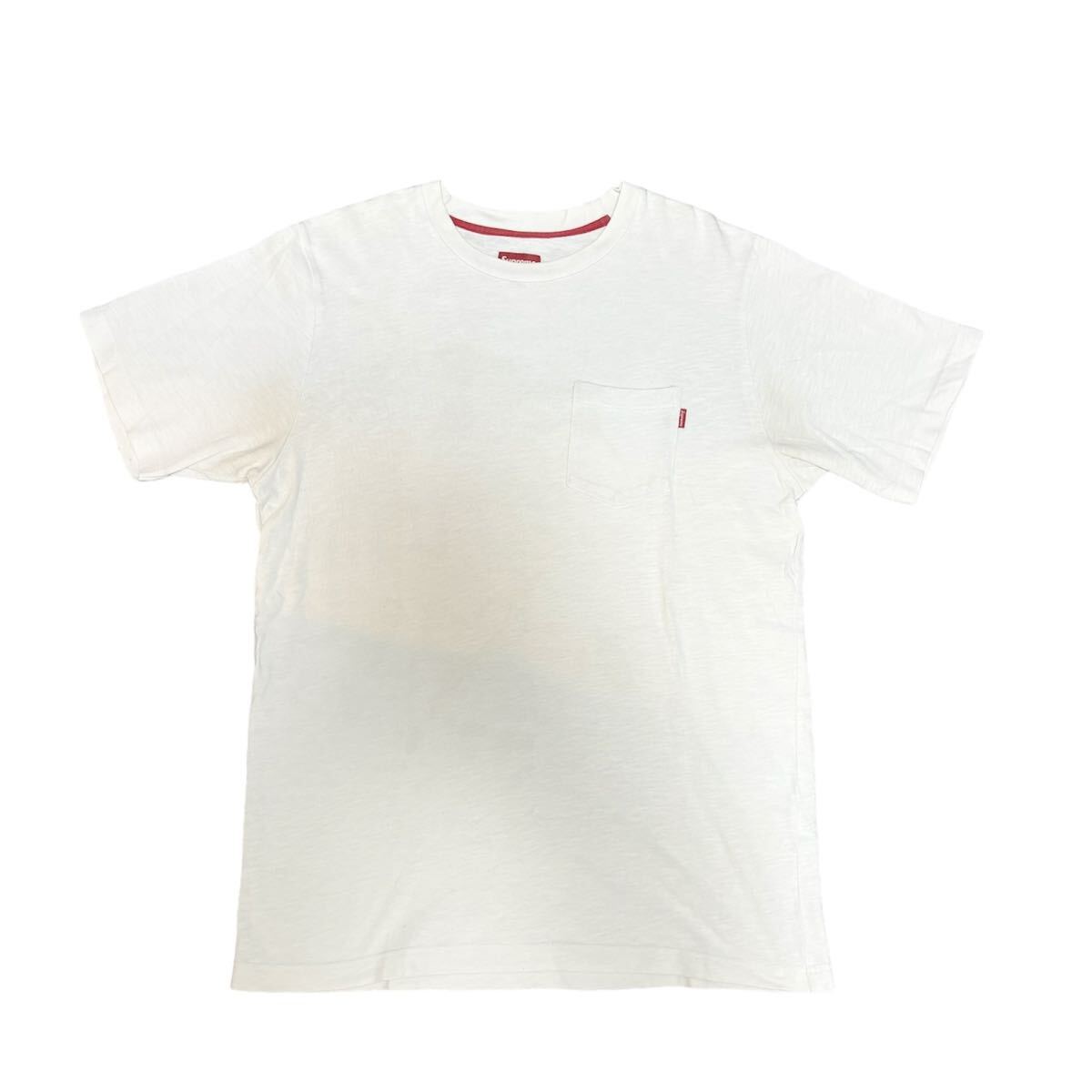 【L】Supreme Pocket tee White シュプリーム ポッケット tシャツ ホワイト_画像1