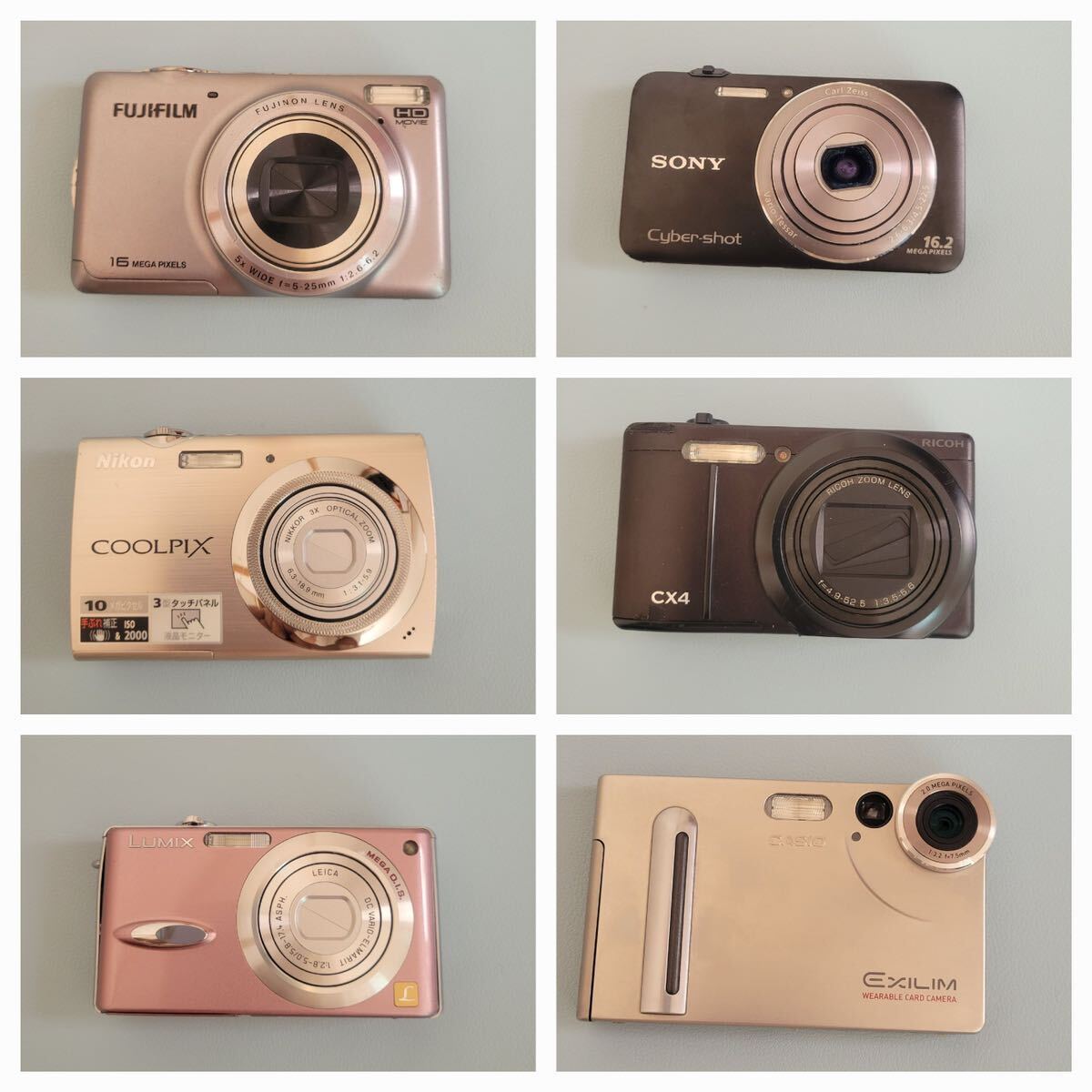 SONY Canon OLYMPUS Nikon CASIO 等デジタルカメラ まとめ25個売り 中古動作未確認の画像5
