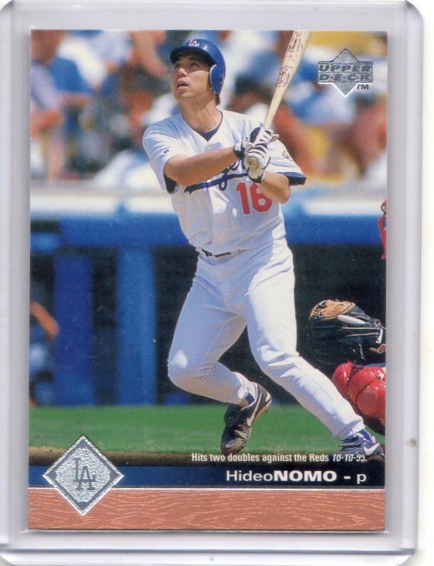 ● Hideo nomo Vol.33 1997ud #94 Batting Los Angeles Dodgers