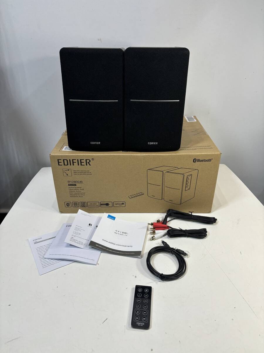 Edifier エディファイア R1280DB Bluetooth 2ウェイブックシェルフスピーカー光入力 ワイヤレス 42W 黒 EDF100016_画像2