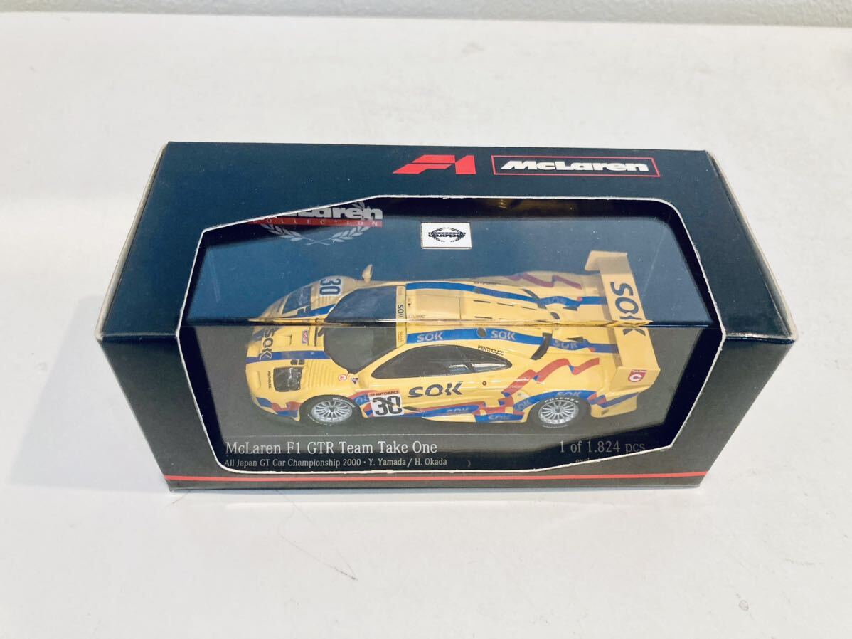 【送料無料】1/43 Minichamps SOK マクラーレン F1 GTR チームテイクワン #30 岡田秀樹-山田洋二 JGTC 2000の画像3
