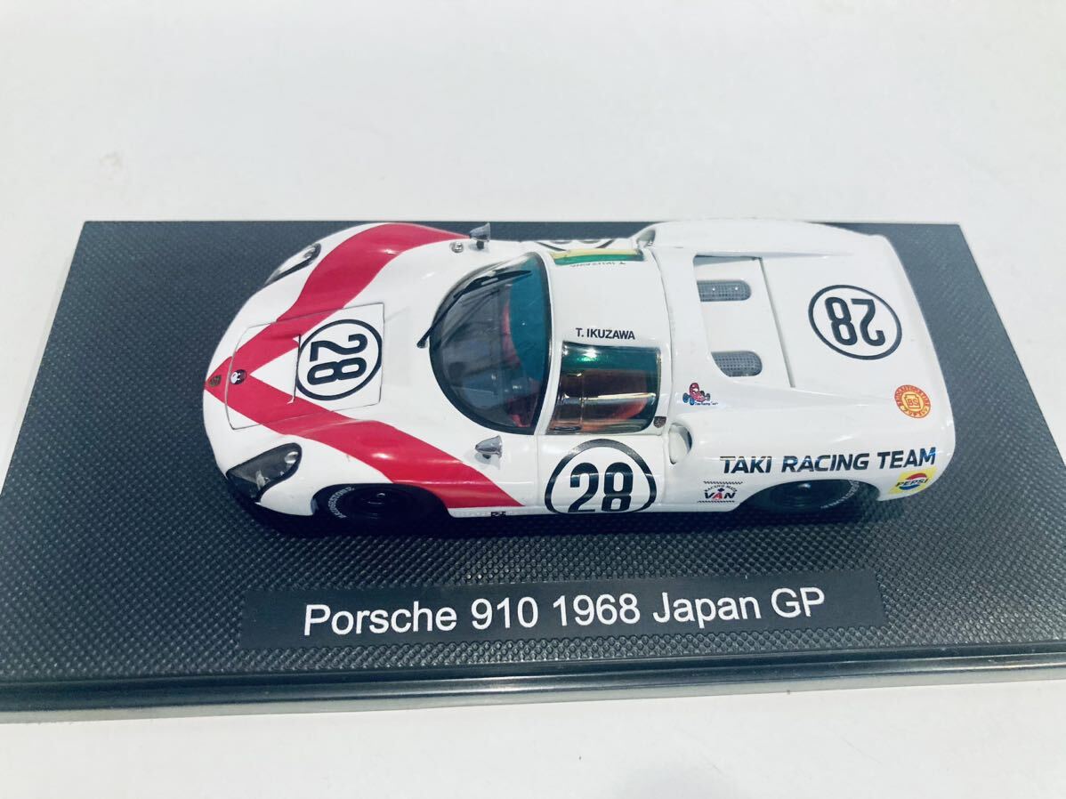 [ free shipping ]1/43 EBBRO Tetsu Ikuzawa Porsche 910 #28 raw ..2nd Japan Grand Prix 1968