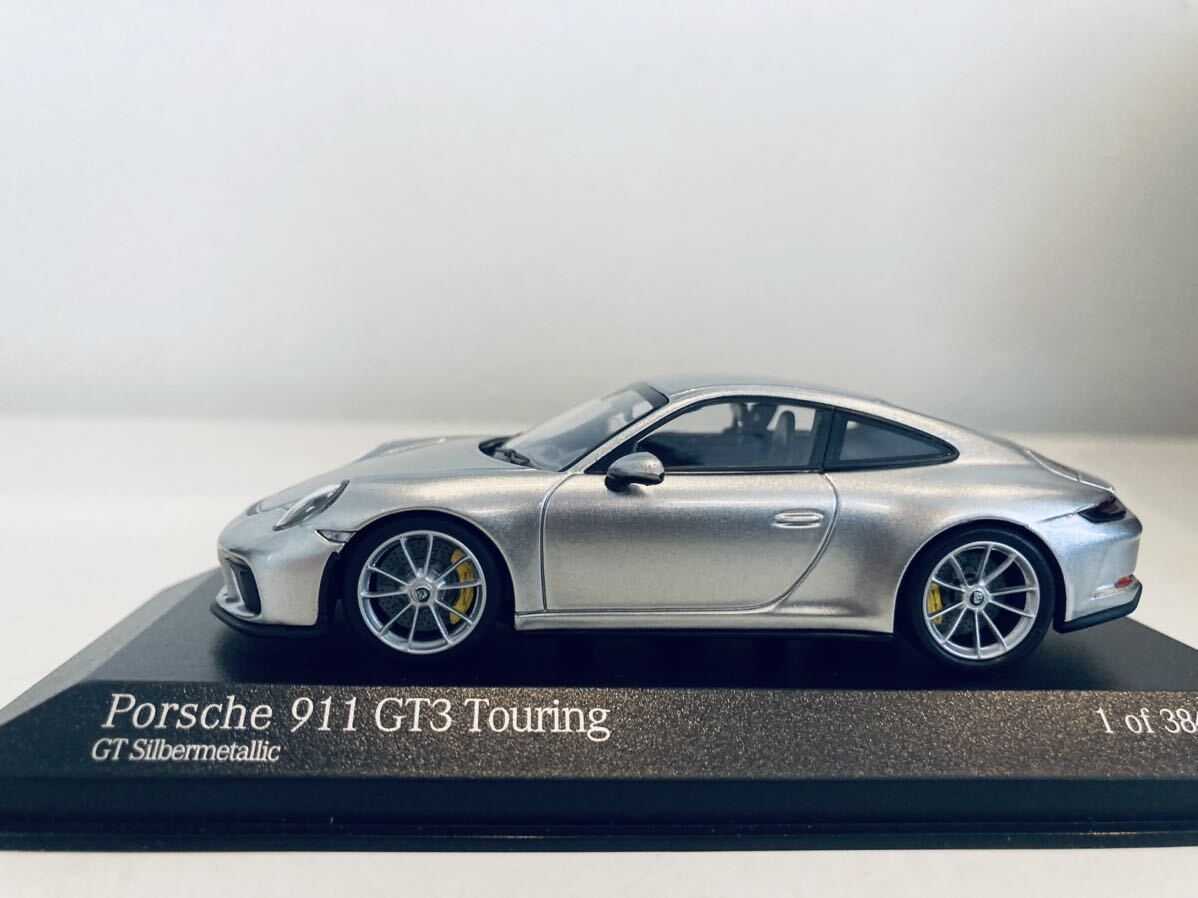 【送料無料】1/43 Minichamps Porsche ポルシェ 911 GT3 Touring (991.2) 2018 GT Silver Metallicの画像5