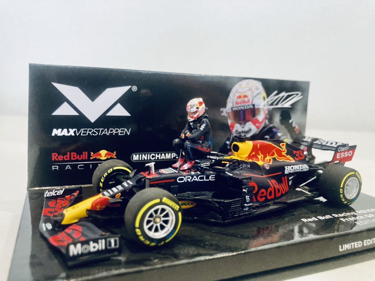 【送料無料】MVShop限定 Edition63 1/43 Minichamps Redbull レッドブル ホンダ RB16B フェルスタッペン Verstappen Winner French GP 2021_画像1