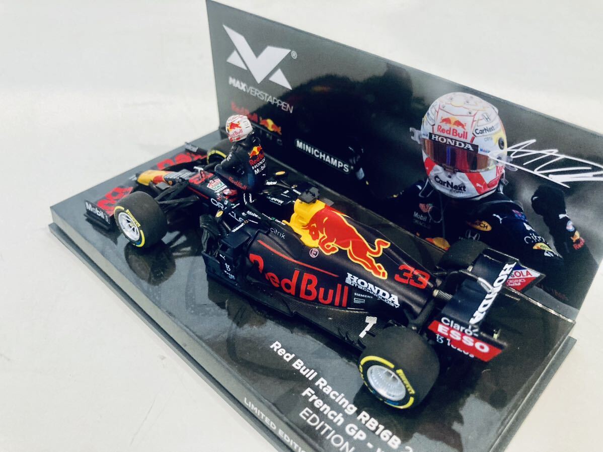 【送料無料】MVShop限定 Edition63 1/43 Minichamps Redbull レッドブル ホンダ RB16B フェルスタッペン Verstappen Winner French GP 2021_画像8