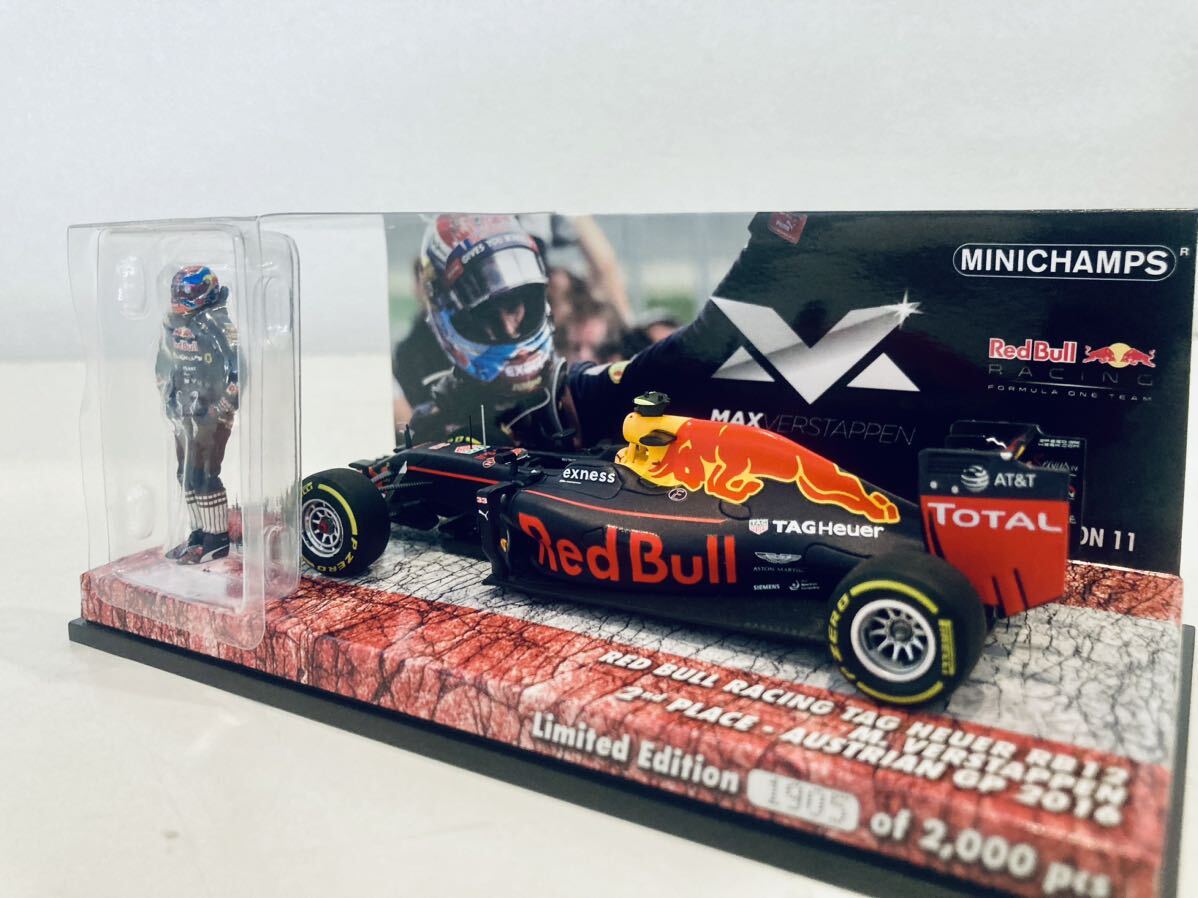 【送料無料】MV Shop限定 Edition11 1/43 Minichamps Redbull レッドブル RB12 #33 M.フェルスタッペン Verstappen 2nd Austrian GP 2016_画像4