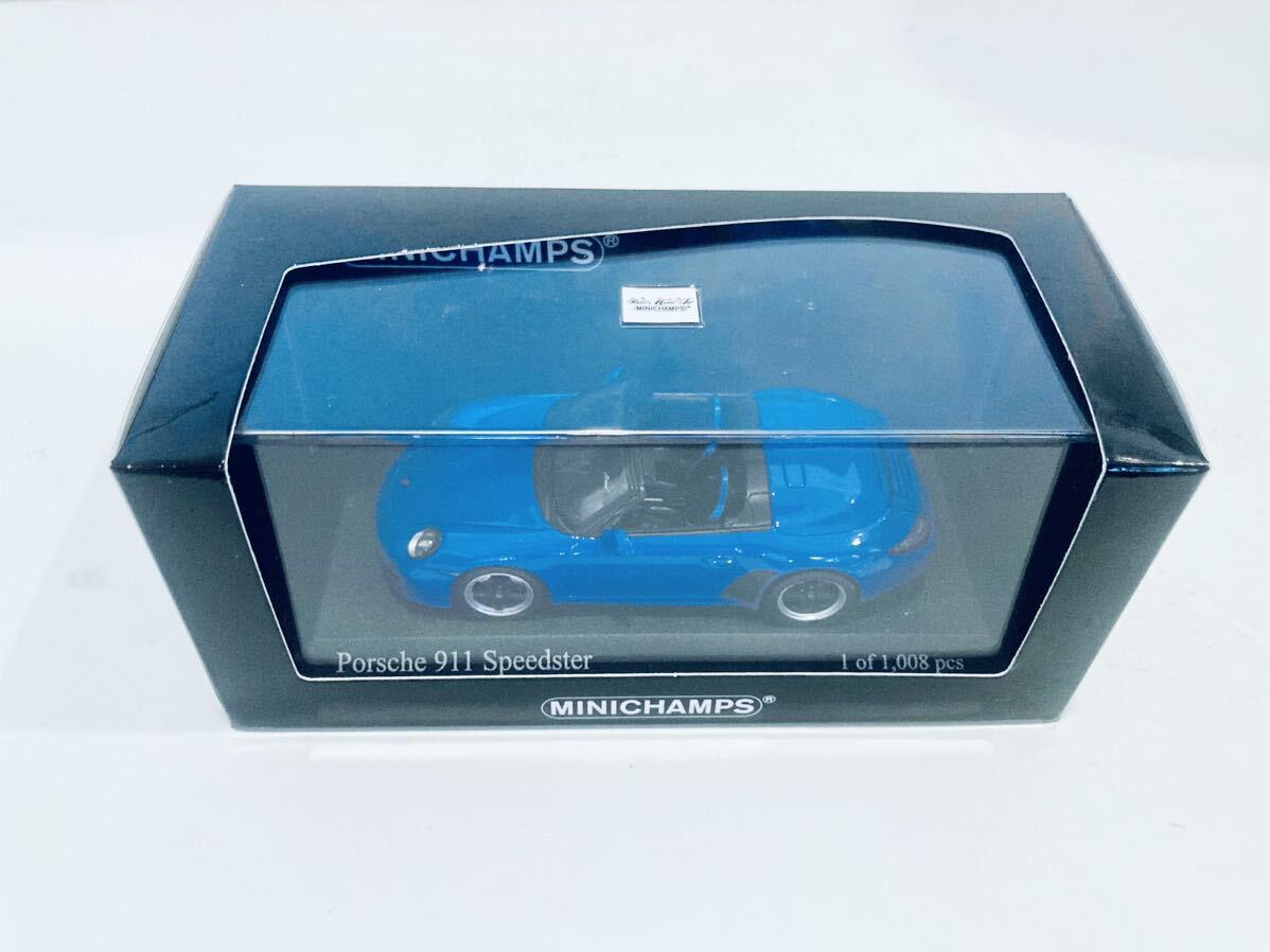 【送料無料】1/43 Minichamps Porsche ポルシェ 911 Speedster (997 Ⅱ Generation) 2010 Blue_画像3