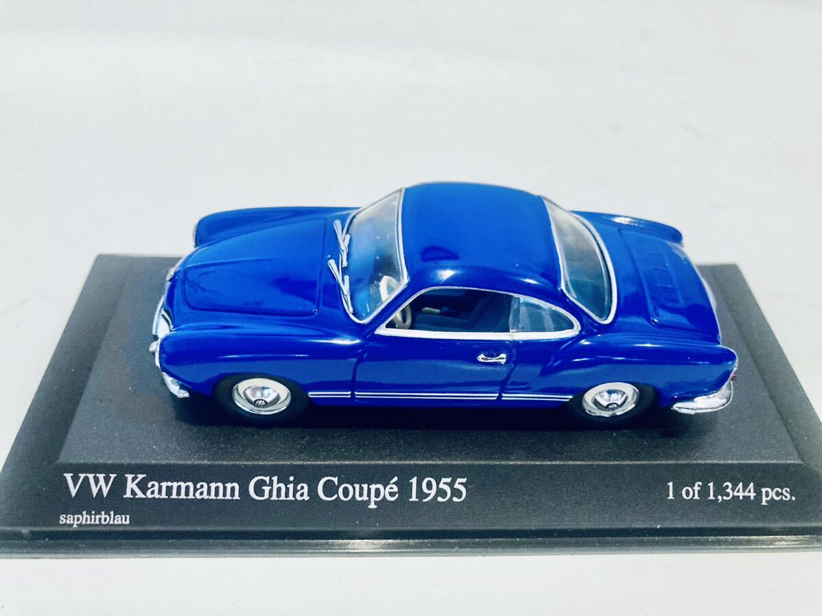 【送料無料】1/43 Minichamps VW Karmann Ghia フォルクスワーゲン カルマンギア クーペ 1955 Blue_画像8