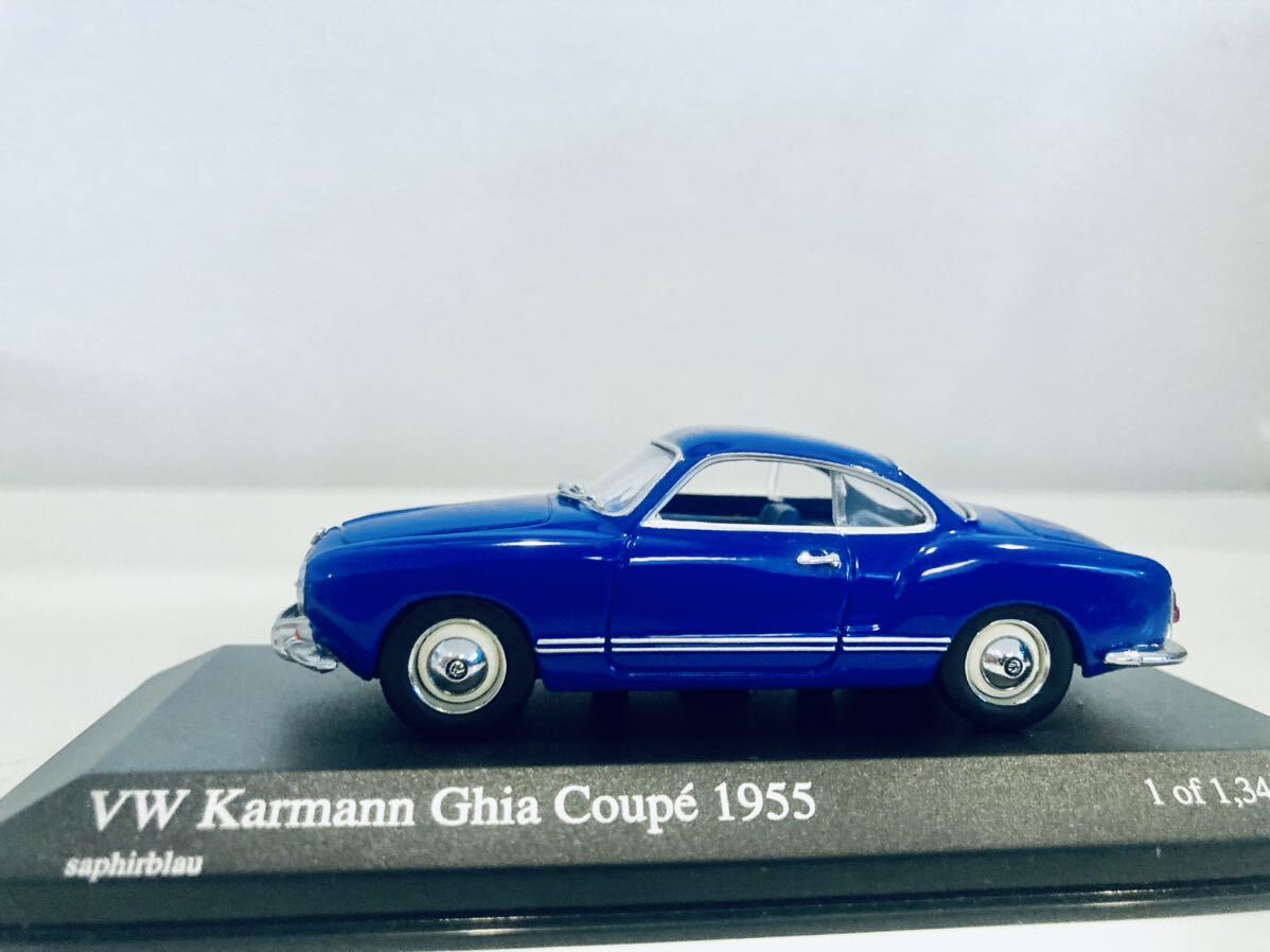 【送料無料】1/43 Minichamps VW Karmann Ghia フォルクスワーゲン カルマンギア クーペ 1955 Blue_画像5