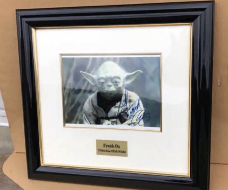 * Star Wars Yoda position. [ Frank oz ] autograph 