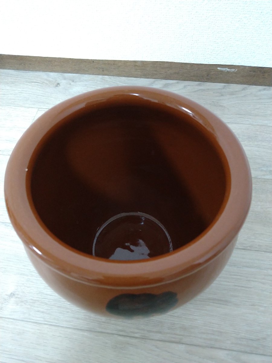 壺（ミニサイズ）　陶器　丸かめ（蓋付き）　使用品_画像3