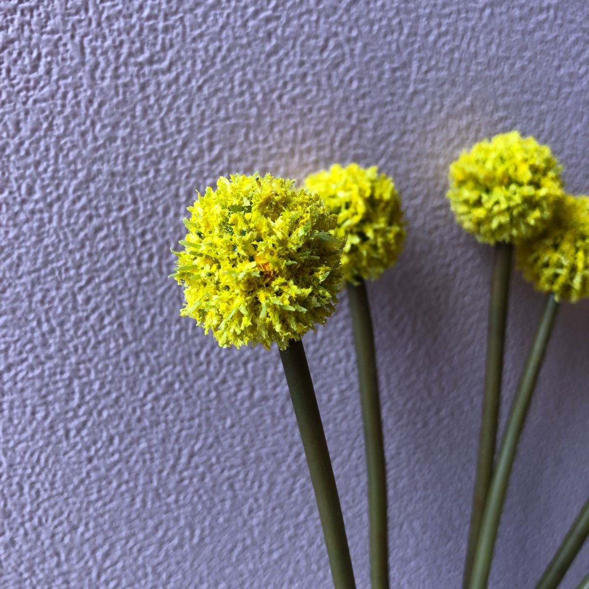 クラスペディア　造花　フェイクグリーン　春　黄色　タンポポ　一輪挿し　花材　装花　たんぽぽ　スワッグ　シンプル　可愛い　夏　
