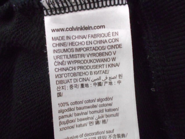 70 送60サ 0425$D16 Calvin Klein Jeans ロゴパーカー モノグラム フーディ J318041 ブラック サイズXL 中古品の画像5