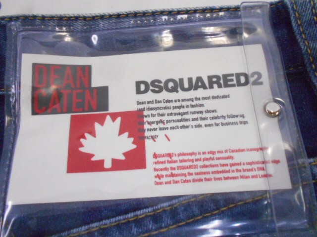 71 送60サイ 0501$D15 DSQUARED2 ディースクエアード TIDY BIKER JEAN タイディ S74LB0957 ルーマニア製 インディゴ サイズ44 中古品の画像6