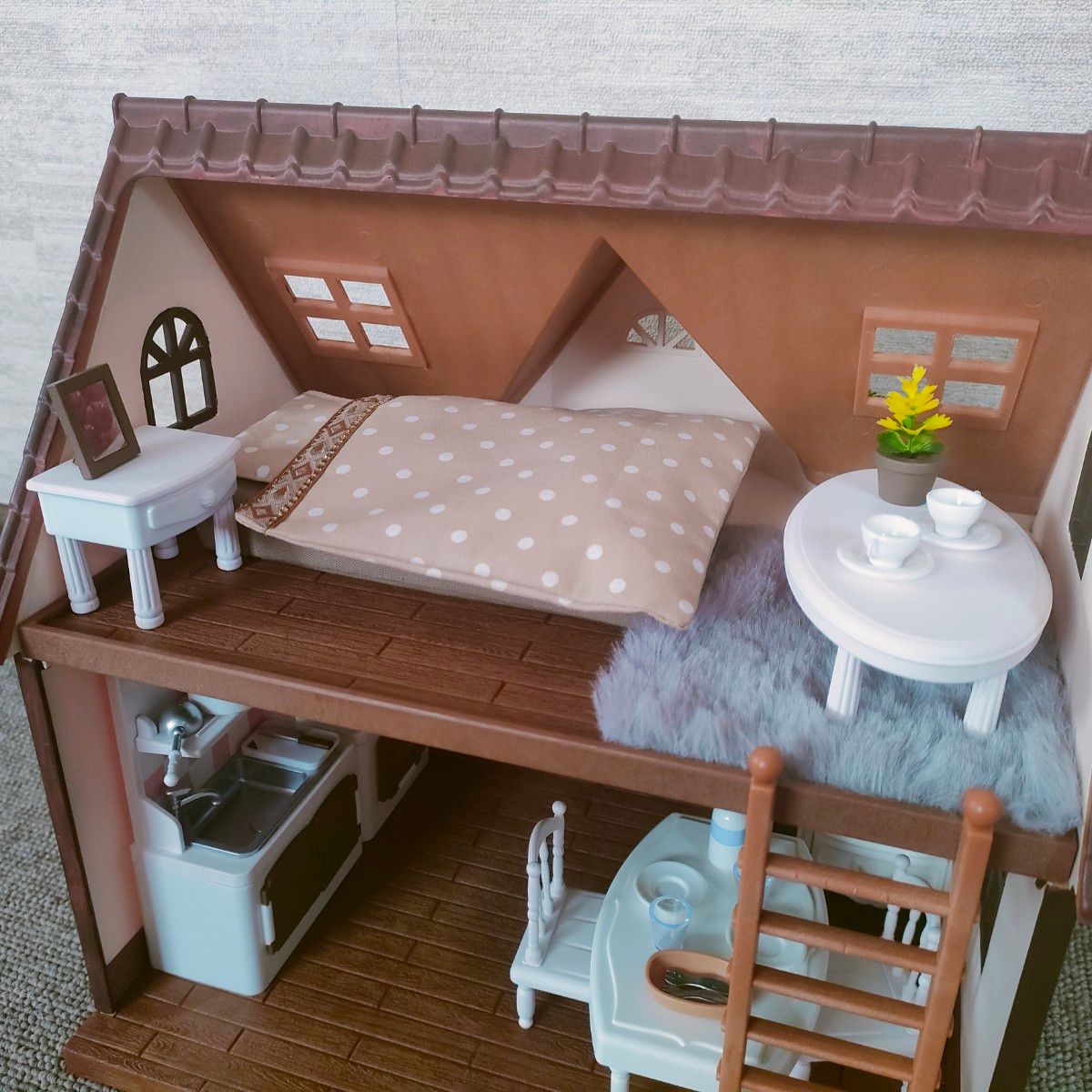 シルバニアファミリー 庭付き ドールハウス 家具付き 豪華セット シルバニアファミリー 庭付き ドールハウス 家具付き 豪華セット