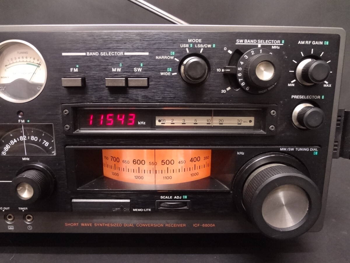 SONY ソニー BCLラジオ ICF-6800A マルチバンドレシーバー FM/MW/SWの画像7