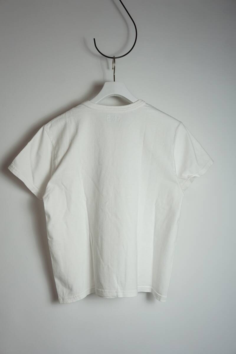 正規 THE FLAT HEAD フラットヘッド ロゴ プリント 半袖 Tシャツ カットソー 白 サイズ36 本物 418O_画像2