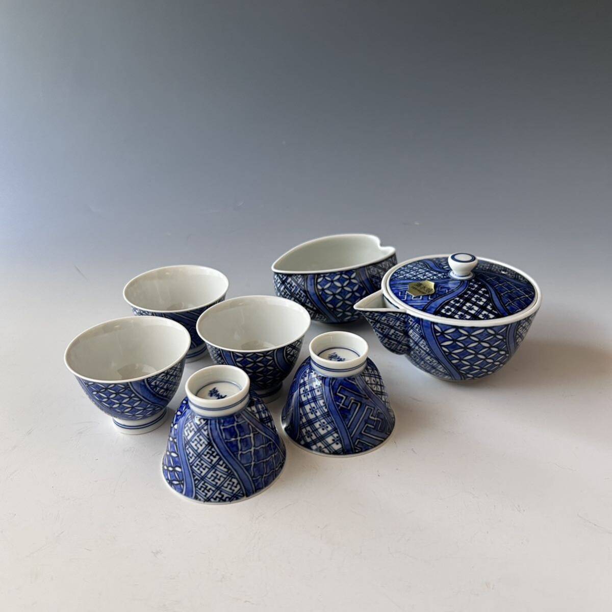 茶道具 染付 祥瑞 煎茶器揃 高野昭阿弥 共箱 京焼 清水焼 煎茶 茶道具 染付 祥瑞 煎茶器揃 高野昭阿弥 共箱 京焼 清水焼 煎茶
